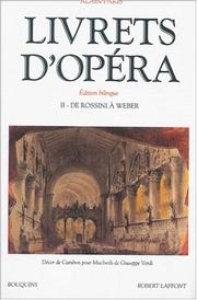 Cover of: Livrets d'opéra, tome 2