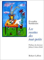 Cover of: Recettes des tout petits by Eventhia Senderens