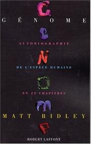 Cover of: Génome : Autobiographie de l'espèce humaine en vingt-trois chapitres