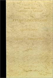 Cover of: Atlas linguistique et ethnographique de la Lorraine germanophone