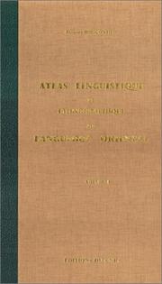 Cover of: Atlas linguistique et ethnographique du Languedoc oriental by Jacques Boisgontier