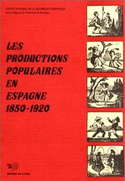 Cover of: Productions populaires en Espagne (1850-1920)