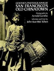 Cover of: Genthe's Photographs of San Francisco's old Chinatown