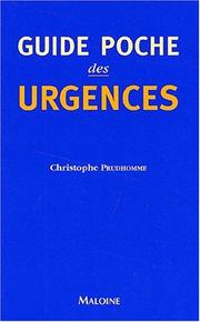 Cover of: Guide poche urgences