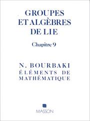 Cover of: Groupes et algebres de lie