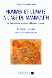 Cover of: Hommes et climats à l'âge du mammouth