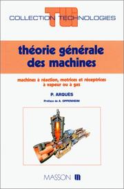 Cover of: Théorie générale des machines