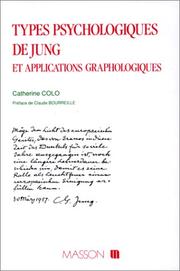 Cover of: Types psychologiques de Jung et applications graphologiques