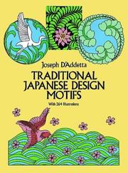 Cover of: Traditional Japanese design motifs by Joseph D'Addetta