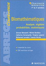 Cover of: Biomathématiques : Pharmacie, médecine, 1ère et 2e années