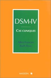Cover of: DSM-IV : cas cliniques