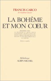 Cover of: La Bohème et mon coeur