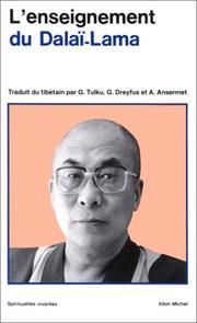 Cover of: L'enseignement du Dalaï-Lama