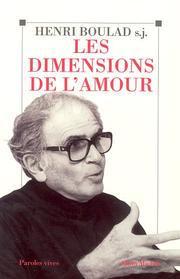 Cover of: Les dimensions de l'amour by Henri Boulad
