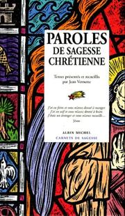 Cover of: Paroles de sagesse chrétienne