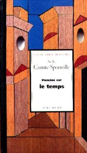 Cover of: Pensées sur le temps