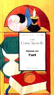 Cover of: Pensées sur l'art