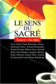 Cover of: Le Sens du sacré
