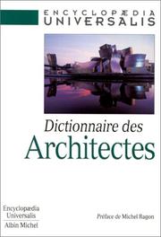 Cover of: Dictionnaire des architectes