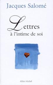 Cover of: Lettres à l'intime de soi