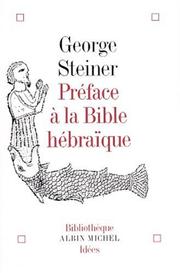Cover of: Préface à la Bible hébraïque