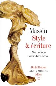 Cover of: Style et Ecriture : Du rococo aux arts déco