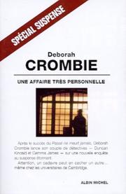 Cover of: Une affaire très personnelle by Deborah Crombie