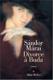 Cover of: Divorce à Buda