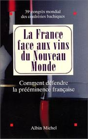Cover of: La France face aux vins du nouveau monde