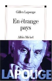 Cover of: En étrange pays by Gilles Lapouge
