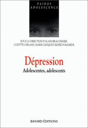 Cover of: Dépression : adolescentes, adolescents