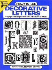 Cover of: Ready-to-Use Decorative Letters by Carol Belanger Grafton