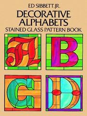 Cover of: Decorative alphabets stained glass pattern book