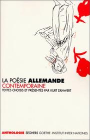 Cover of: La Poésie allemande contemporaine