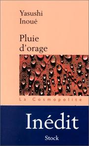 Cover of: Pluie d'orage by Yasushi Inoue