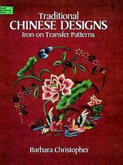 Cover of: Traditional Chinese designs: iron-on transfer patterns