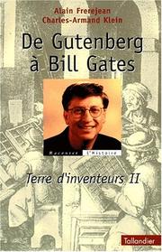 Cover of: Terre d'inventeurs. 2, De Gutenberg à Bill Gates