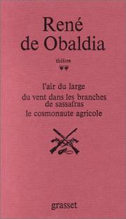 Cover of: Théâtre, tome 2  by De Obaldia R.