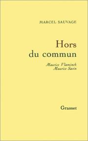 Cover of: Hors du commun by Marcel Sauvage