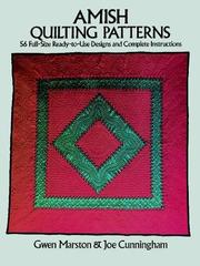 Cover of: Amish quilting patterns: 56 full-size ready-to-use designs and complete instructions