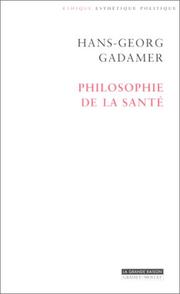 Cover of: Philosophie de la santé