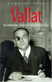 Cover of: Xavier viallat (1891-1972) : du nationalisme chretien a l'antisemitisme d'etat