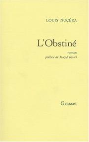 Cover of: L'obstine