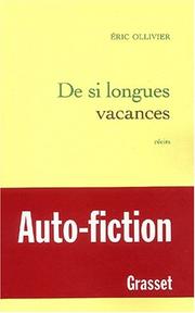 Cover of: De longues vacances