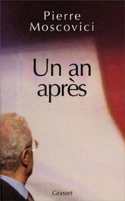 Cover of: Un an après by Pierre Moscovici