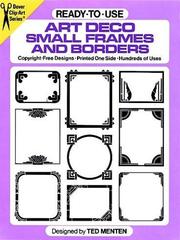 Cover of: Ready-to-Use Art Deco Small Frames and Borders (Clip Art)