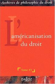 Cover of: Archives de philosophie du droit t.45