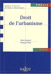 Cover of: Droit de l'urbanisme, 4e édition