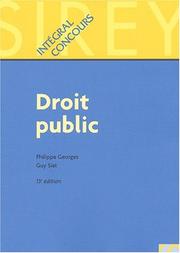 Cover of: Droit public, 13e édition