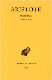 Cover of: Aristote. Politique, tome II-2ème partie  by Aristotle